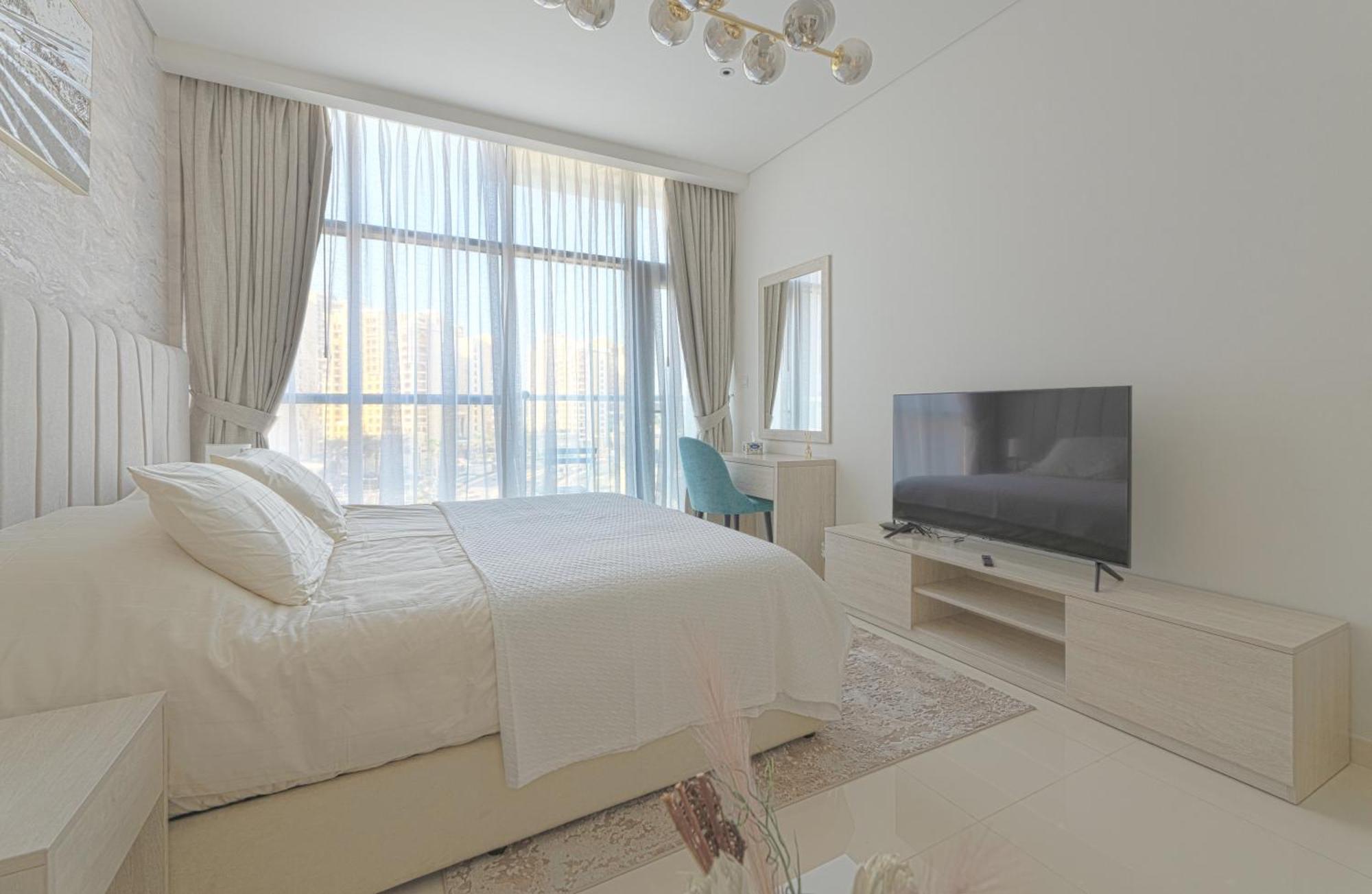 Luxury Studio, Seven Palm Residence-Palm Jumeirah Dubaj Kültér fotó